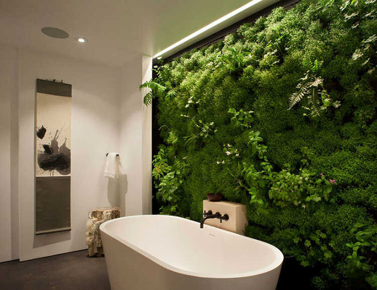 Ideas de jardines verticales artificiales para casas de lujo
